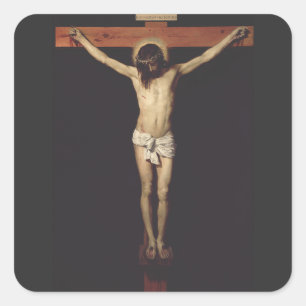Adesivo Quadrado Cristo Crucificado por Diego Velazquez