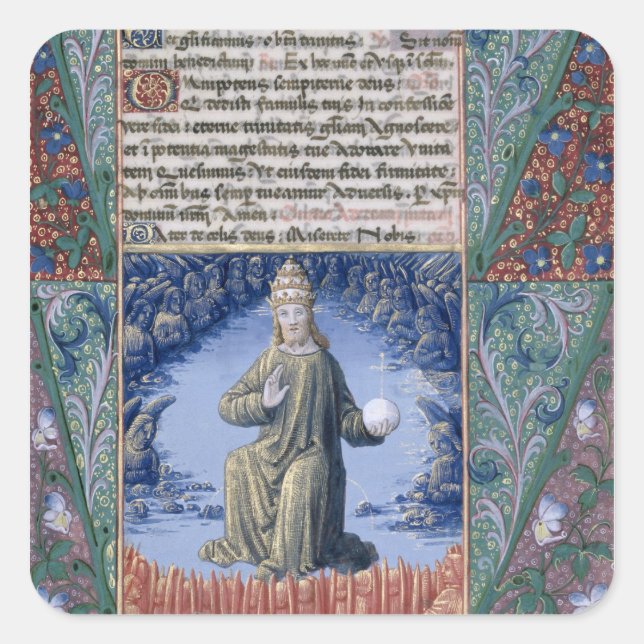 Adesivo Quadrado Cristo em Majestade (Frente)