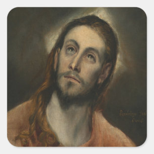 Adesivo Quadrado Cristo na oração, 1585-87 (óleo em canvas)