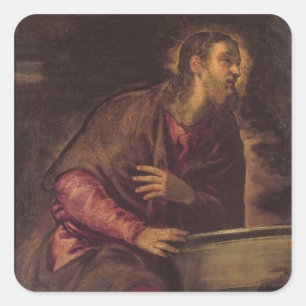 Adesivo Quadrado Cristo no bem, c.1560 (óleo em canvas) (veja 50