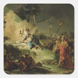 Adesivo Quadrado Cristo no Jardim de Gethsemane