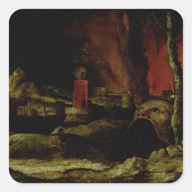 Adesivo Quadrado Cristo no Limbo 2 (Frente)