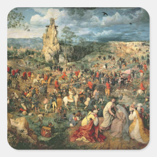Adesivo Quadrado Cristo que leva a cruz, 1564