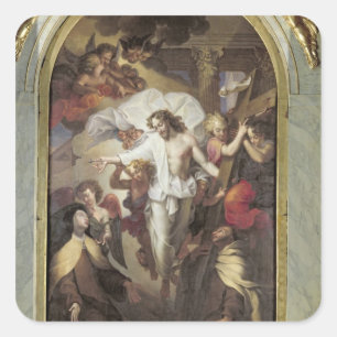 Adesivo Quadrado Cristo Resurrected