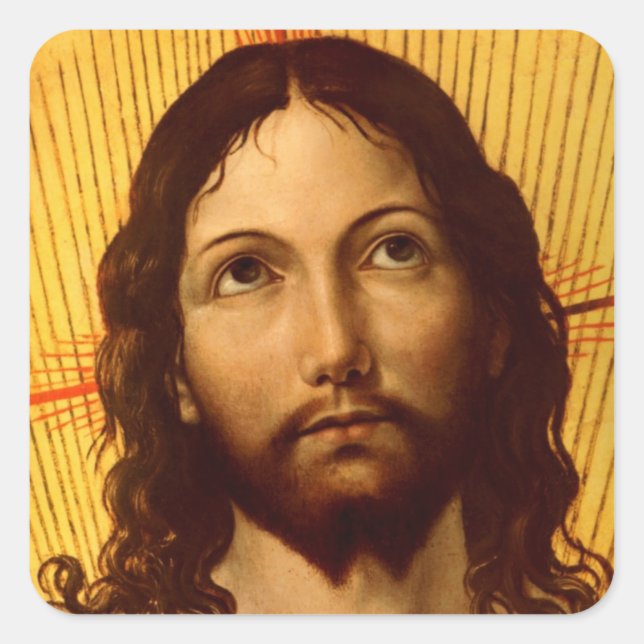 Adesivo Quadrado Cristo riser (Frente)
