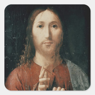 Adesivo Quadrado Cristo Salvator Mundi, 1465