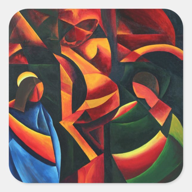 Adesivo Quadrado Cristo - Última respiração 2008 (Frente)