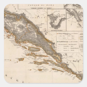 Adesivo Quadrado Croatia