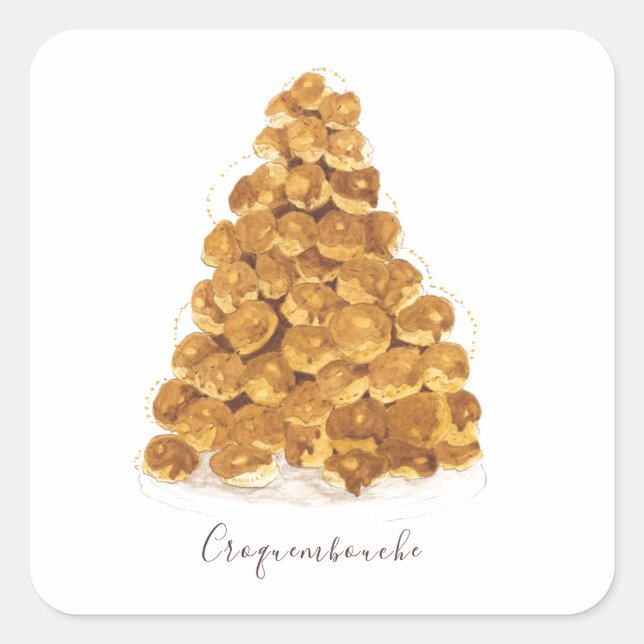 Adesivo Quadrado Croquembouche (Frente)