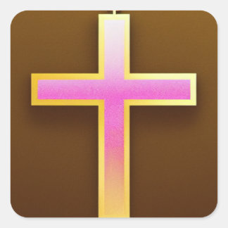 Adesivo Quadrado Cross Sticker Rosa