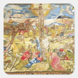 Adesivo Quadrado Crucificação, 1609 (bordado)