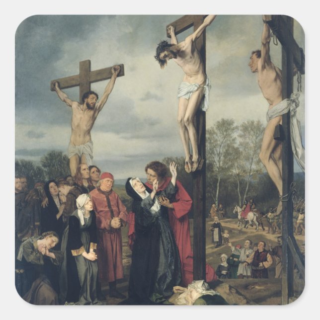 Adesivo Quadrado Crucificação, 1873 (Frente)