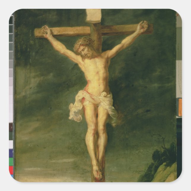 Adesivo Quadrado Crucificação 2 (Frente)