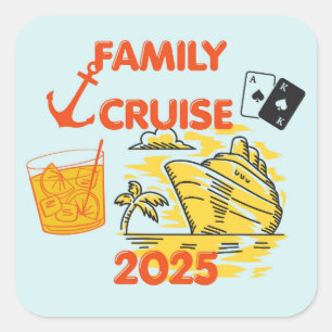 Adesivo Quadrado Cruise Familiar 2025