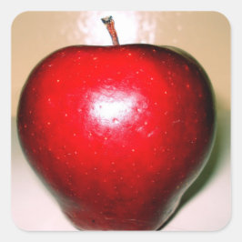 Adesivo Quadrado Crunchy  red  apple