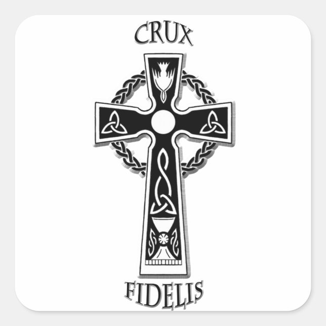 Adesivo Quadrado Cruz Celta (Frente)