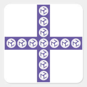 Adesivo Quadrado Cruz de Antahkarana - Antahkarana fêmea