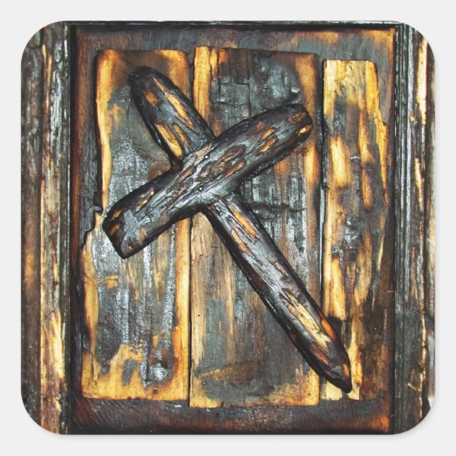 Adesivo Quadrado Cruz do Apocalipse (Frente)