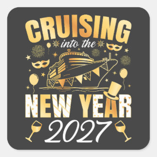 Adesivo Quadrado Cruzeiro para o Ano Novo 2027