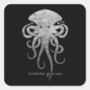 Adesivo Quadrado Cthulhu