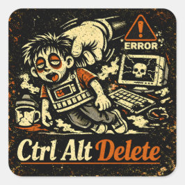 Adesivo Quadrado Ctrl Alt Delete – Reboot Life Tech Humor