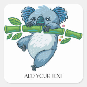 Adesivo Quadrado Cuecas Koala