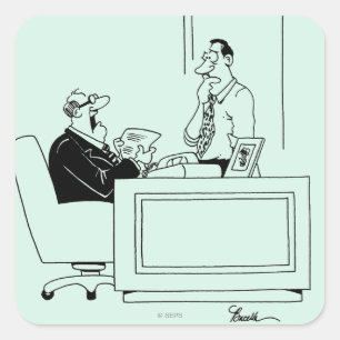 Adesivo Quadrado Culpa do escritório