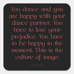 Adesivo Quadrado Cultura argentina de tango