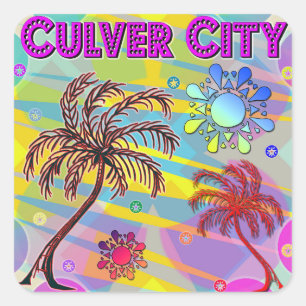 Adesivo Quadrado Culver City Happy and Hope Sticker