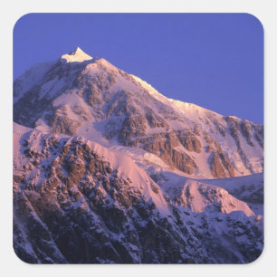 Adesivo Quadrado Cume do Pico Denali (Mt. McKinley) em
