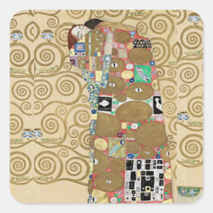 Adesivo Quadrado Cumprimento, Gustav Klimt