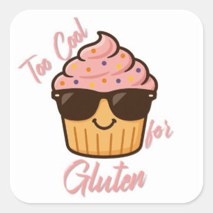 Adesivo Quadrado Cupcake Legal