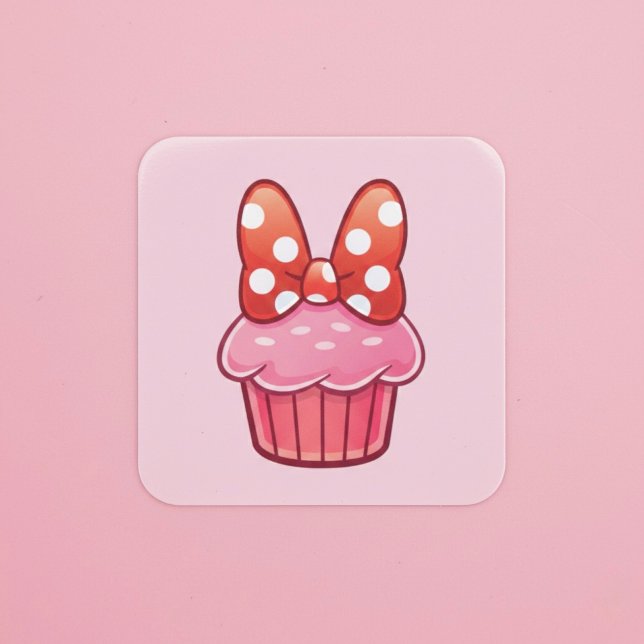 Adesivo Quadrado Cupcake Sticker (Criador carregado)