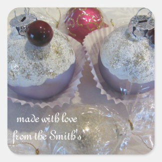 Adesivo Quadrado Cupcakes Elegantes