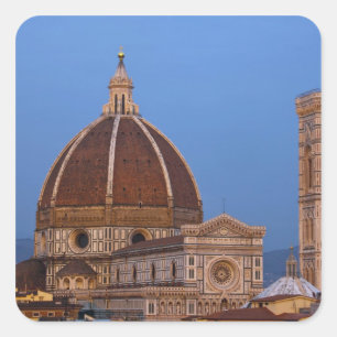 Adesivo Quadrado Cúpula da Catedral de Santa Maria del Fiore em cal