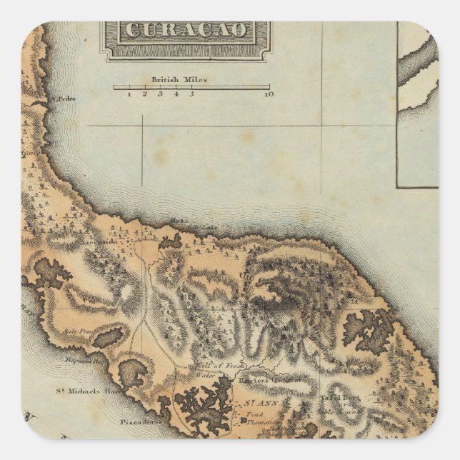 Adesivo Quadrado Curacao (Frente)