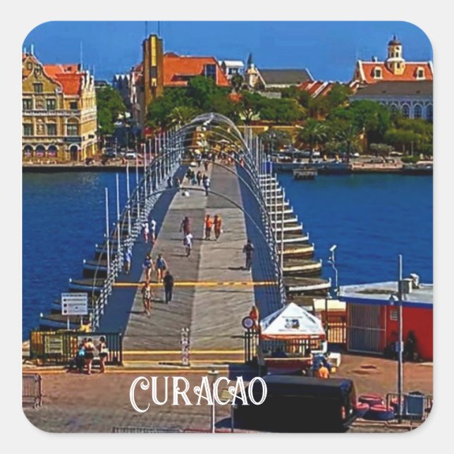 Adesivo Quadrado Curacao Design (Frente)