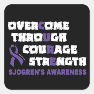 Adesivo Quadrado CURE... Sjogren's