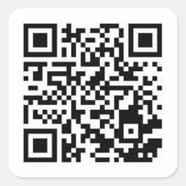 Adesivo Quadrado Custom QR Code Classic Round Sticker Sheet