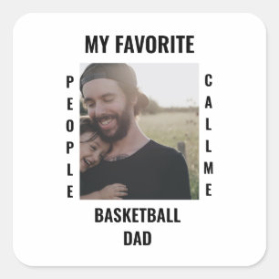 Adesivo Quadrado Custom Sports dad Sports mom photo template