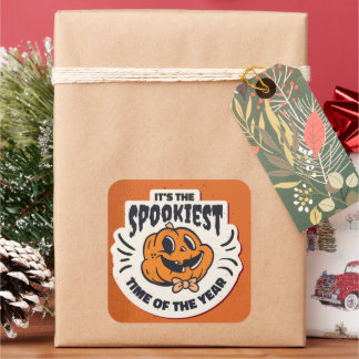 Adesivo Quadrado Cute Halloween Pumpkin