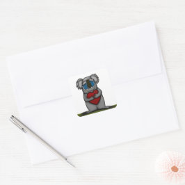 Adesivo Quadrado Cute Koala Bear