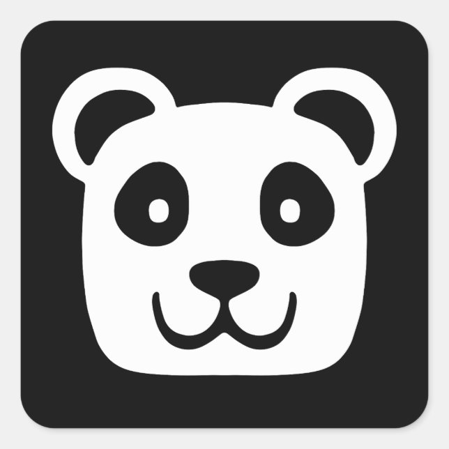 Adesivo Quadrado Cute Panda (Frente)