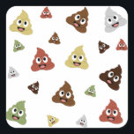 Adesivo Quadrado Cute Poop emoji ideias engraçadas de presentes<br><div class="desc">Cute Poop emoji ideias engraçadas de presentes</div>