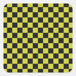 Adesivo Quadrado Cyber lyme checkerboard pattern