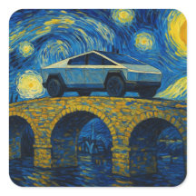 Cybercaminhão Starry Night Sticker