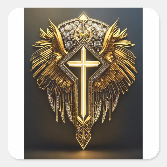 Adesivo Quadrado CyberLion: Estrada Geométrica Futurística (Frente)