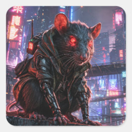 Adesivo Quadrado CyberRat