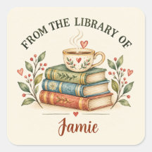 Da Biblioteca de | Amante de Livros Personalizados