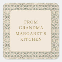 Da Cozinha Da Vovó Nome Personalizado Botânico